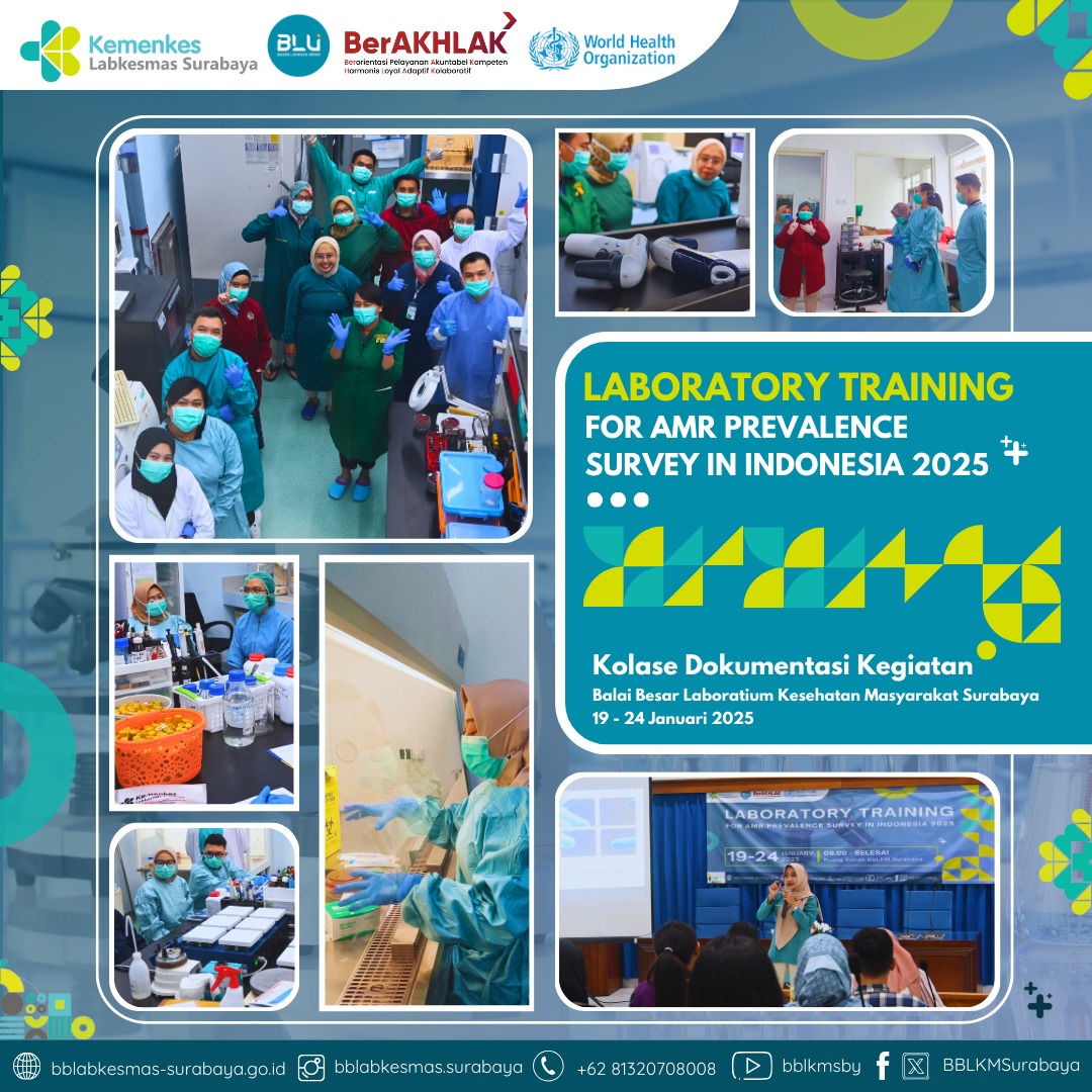 Pelatihan Tenaga Lab Rumah Sakit Dalam Rangka AMR Prevalence Survey